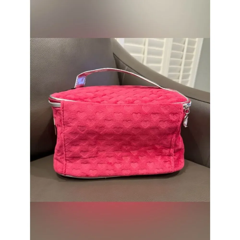 Juicy Couture Pink Quilted Heart Cosmetic Case